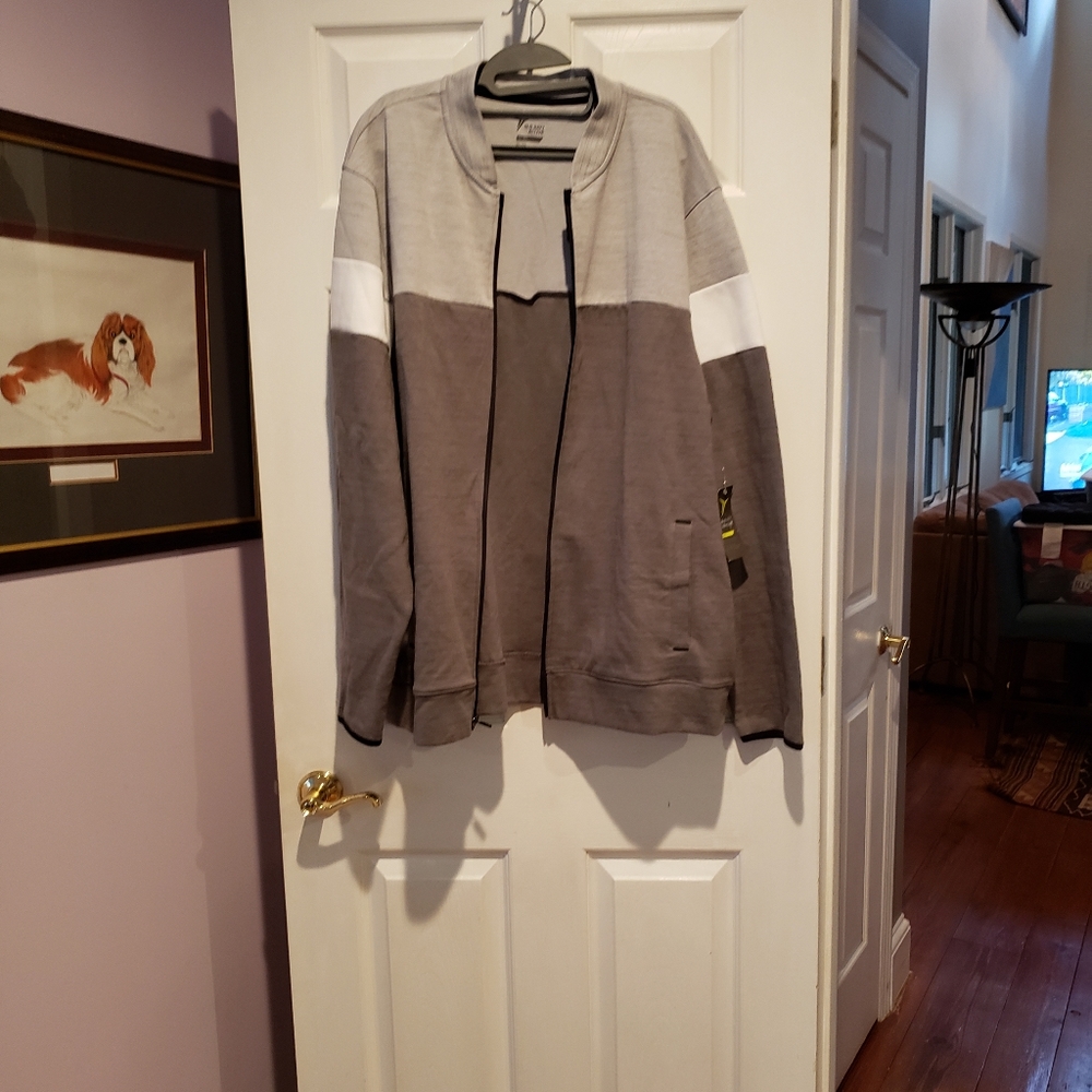 Old Navy Active Go Dry zip up  Jacket  size XXL Dark n light Gray